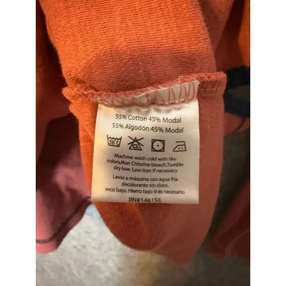 Fish Hippie Mens 1/4 Zip Medium Red Pullover
